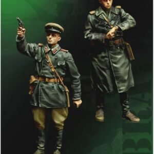 Unpainted 1/35 Russian Soviet Officers WW2 Resin Figure Model Kit Unassembled