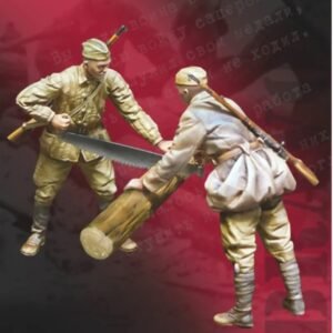 Unpainted 1/35 Soviet Red Army Engineers WW2 Resin Figure Model Kit Unassembled