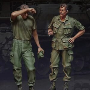 Unpainted 1/35 US Soldiers Tank Crew Vietnam War Resin Figure Model Kit Unassembled