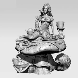 Unpainted 1/24 75mm Sexy Girl The LADY MAGICIAN Resin Figure Model Kit Unassembled