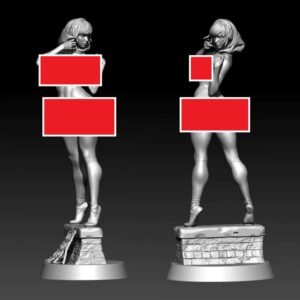 Unpainted 1/24 Sexy Girl Female Athlete Resin Figure Model Kit Unassembled-NSFW